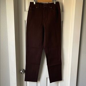 Vintages Jones Jeans Chocolate Brown Stretch Denim